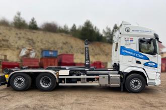 This hooklift truck from VDL Container Systems is now on the road as a demonstration vehicle in Baden-Württemberg and Bayern! 