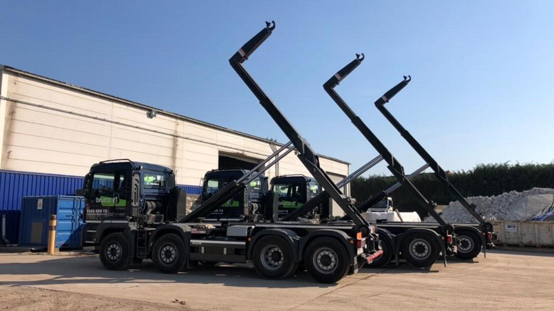 First 3 of 12 new MAN vehicles all equipped with VDL 25 tonne hooklift system with DCP 