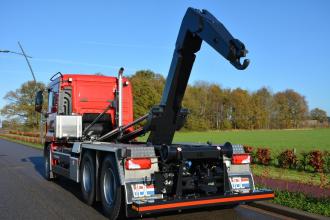 MAN truck with hooklift constructed by Euromaskin