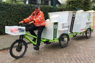 Electric waste collection bike